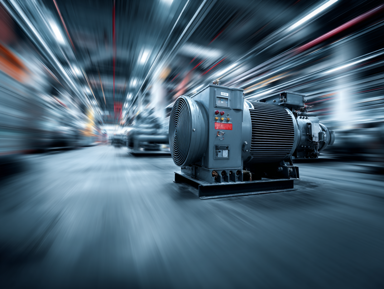 Vibrating HVAC compressor in an industrial setting